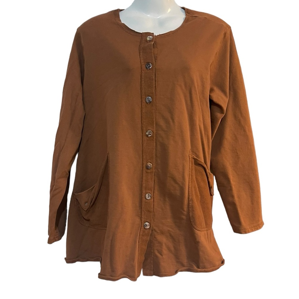 CMC COLOR ME COTTON Jacket French Terry Lagenlook Trapeze Size Medium